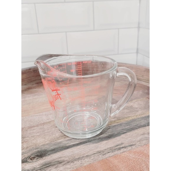 Vintage Fire King Commemorating 50 Years Anchor Hocking Measuring 2 Cups - Picture 6 of 12
